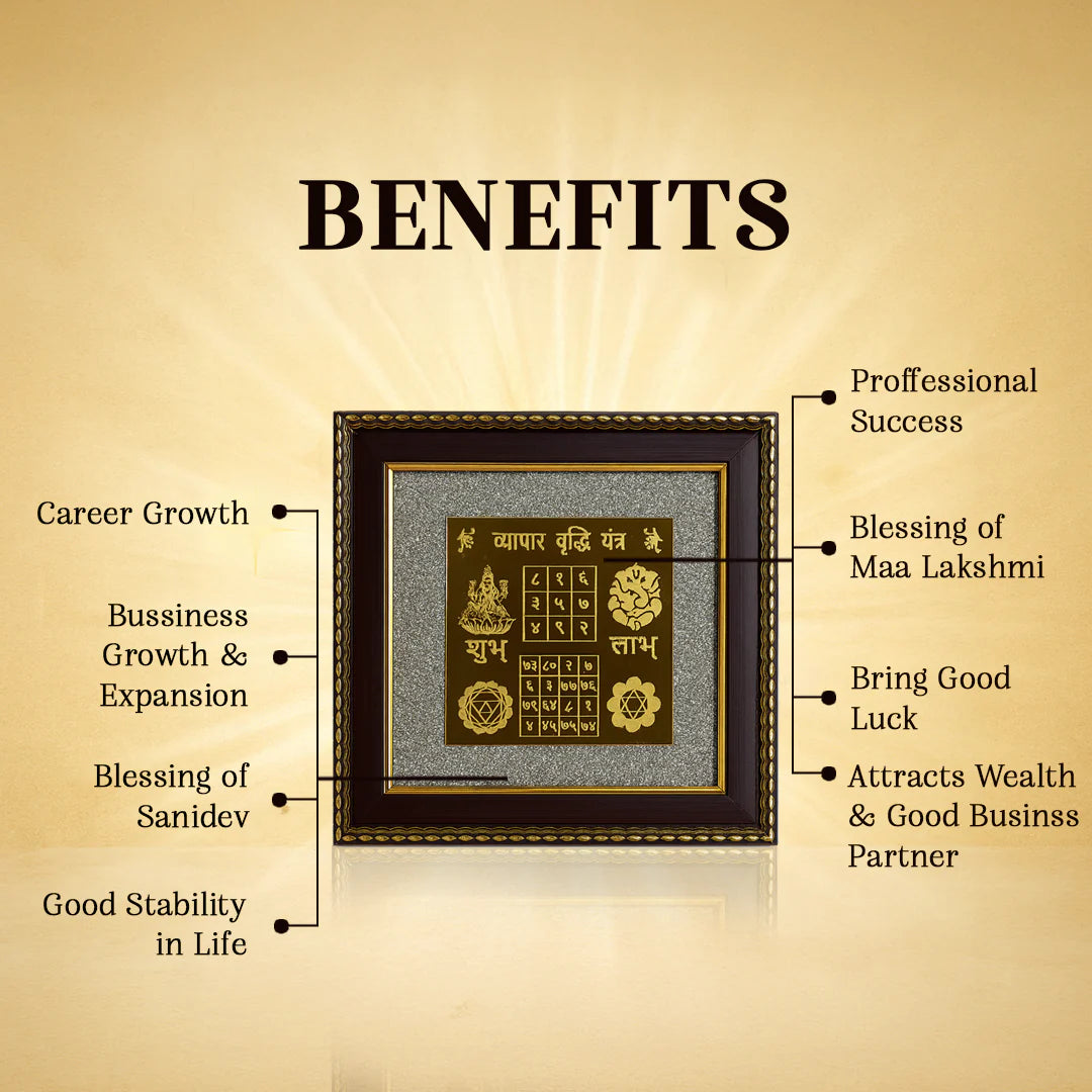 Pyrite Frame : Vyapar Vriddhi Yantra