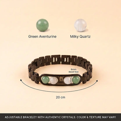 Gemini Zodiac Metal Bracelet
