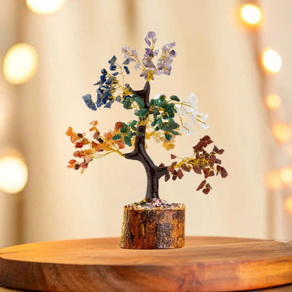 7 Chakra Natural Stone Tree