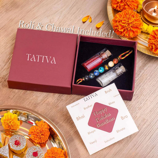 Balance 7 Chakras Natural Stone Rakhi