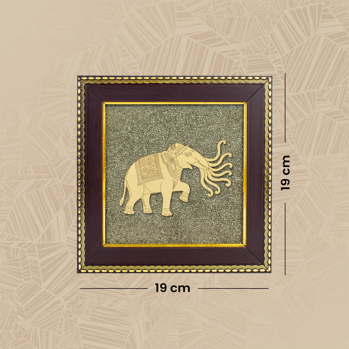 7 Trunk Elephant - Airavata on Raw Pyrite Frame