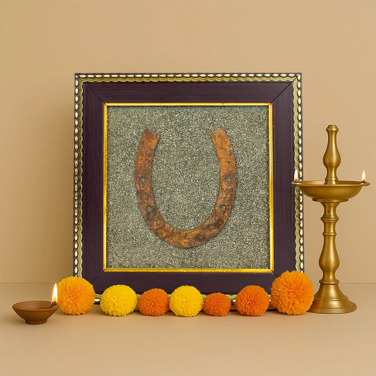 Ghode Ki Naal on Raw Pyrite Frame
