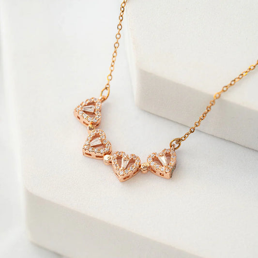 Magnetic Clover Heart Necklace