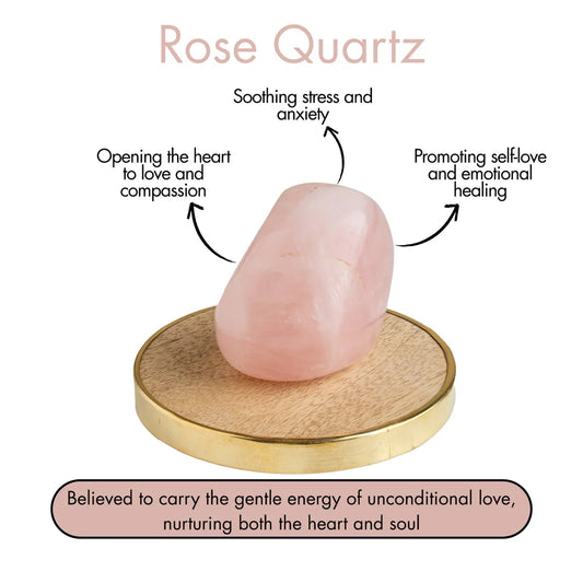 Solace Polished Rose Quartz Raw Stone