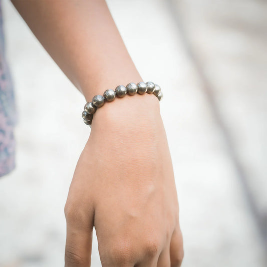 Money Magnet Pyrite Natural Stone Bracelet
