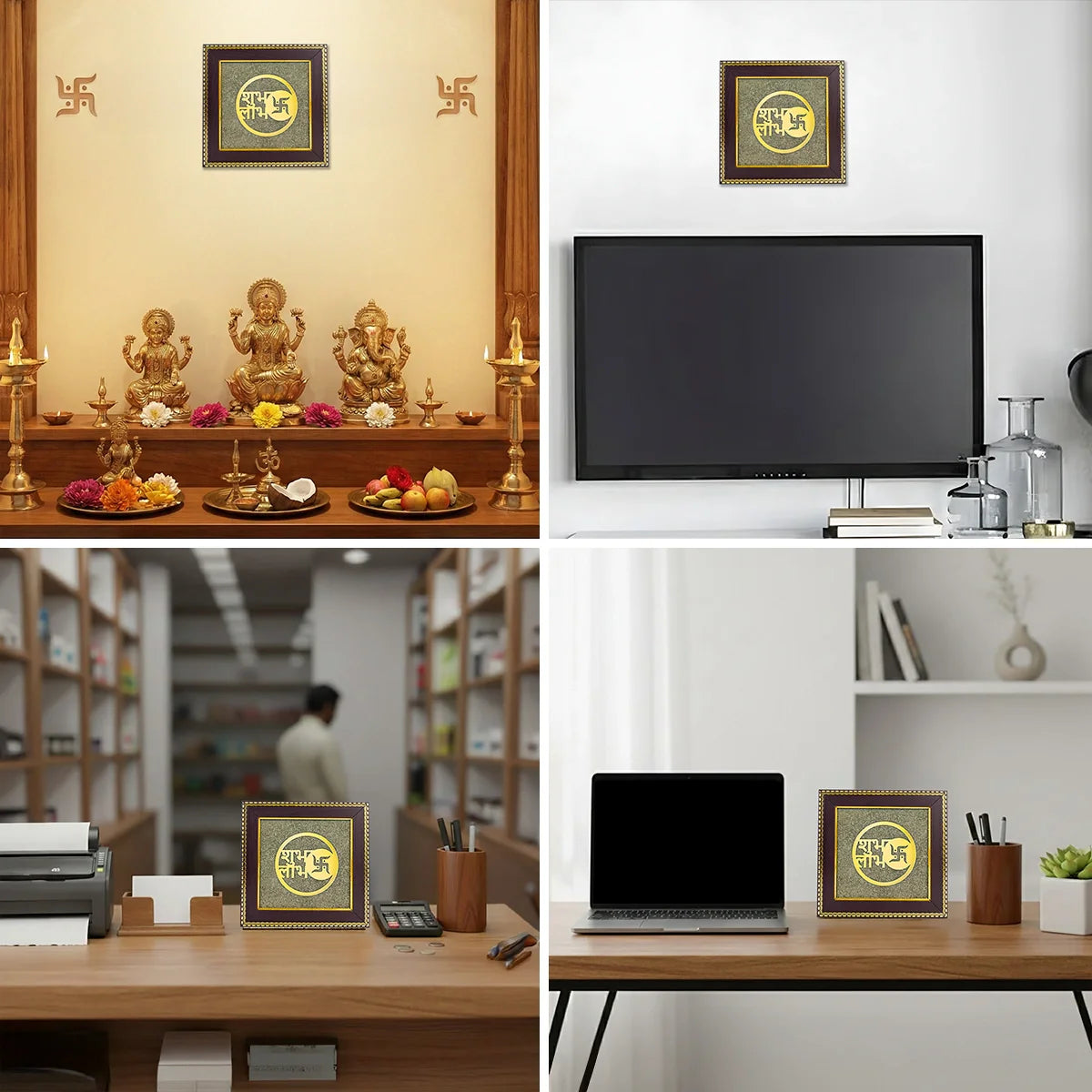 Shubh Labh on Raw Pyrite Frame