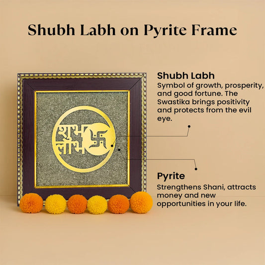 Shubh Labh on Raw Pyrite Frame