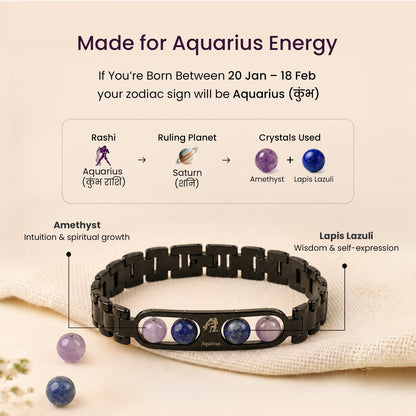 Made for Aquarius energy - crystals used