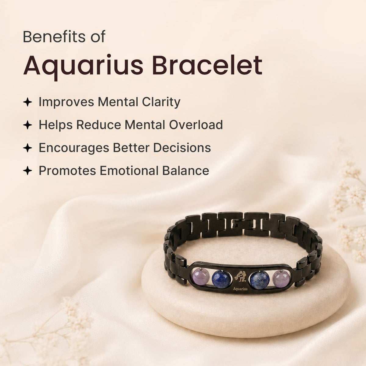 Benefits of Aquarius Zodiac Metal Bracelet