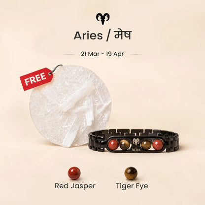 Aries Zodiac Metal Bracelet