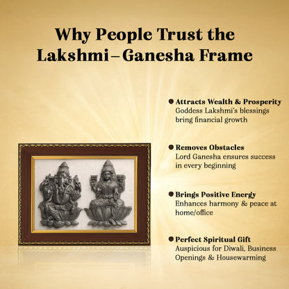 Pyrite Selenite frame : Laxmi Ganesh